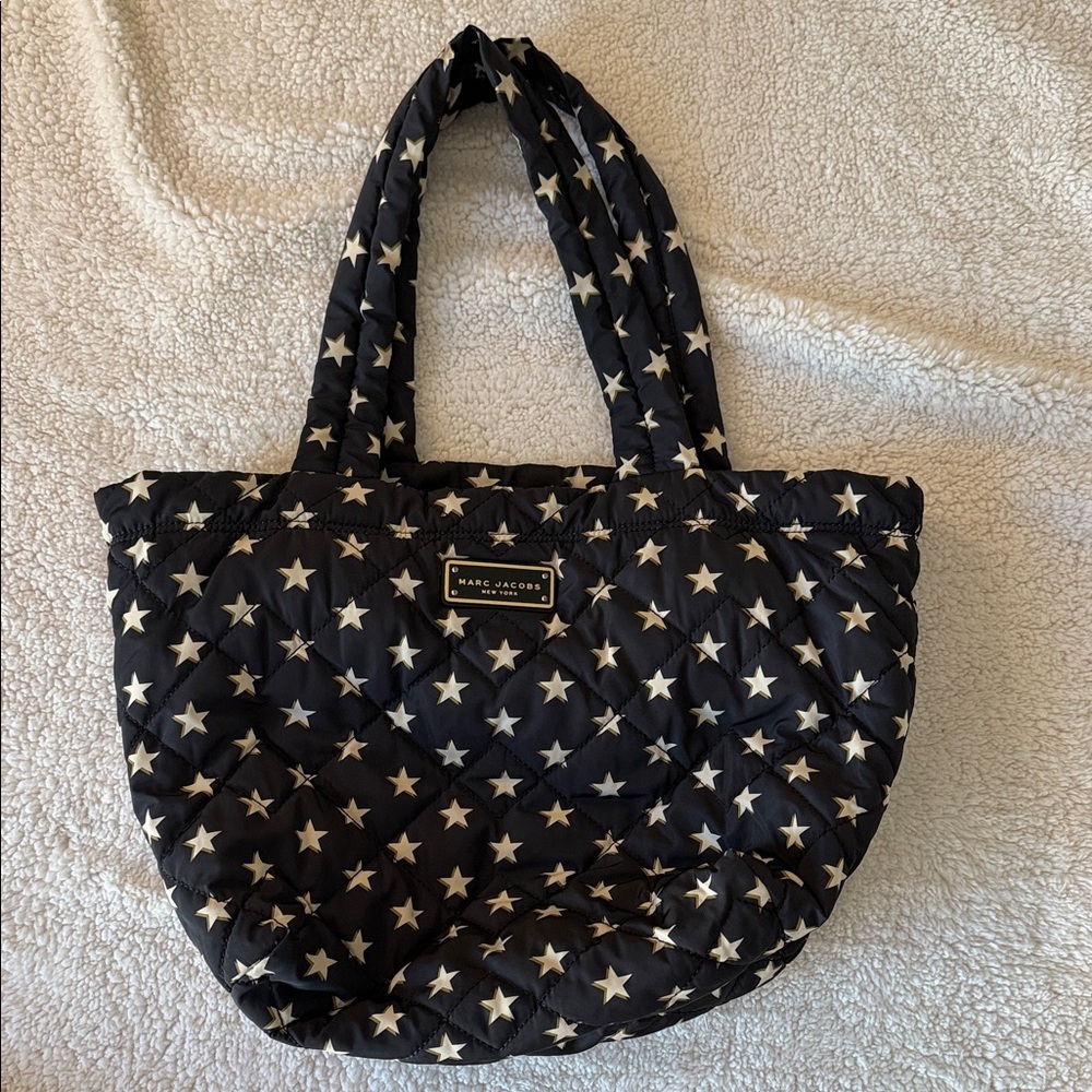 Marc Jacobs Quilted Tote with White Star Print